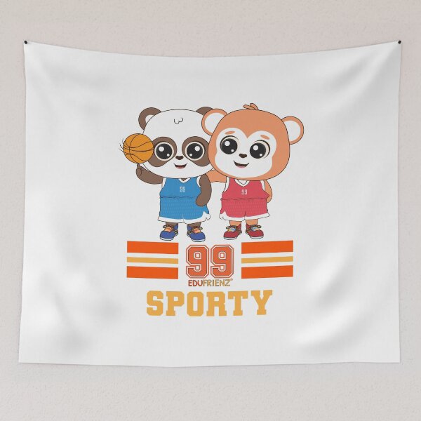 Item preview, Charming Sporty Animal Frienz designed and sold by edufrienz.