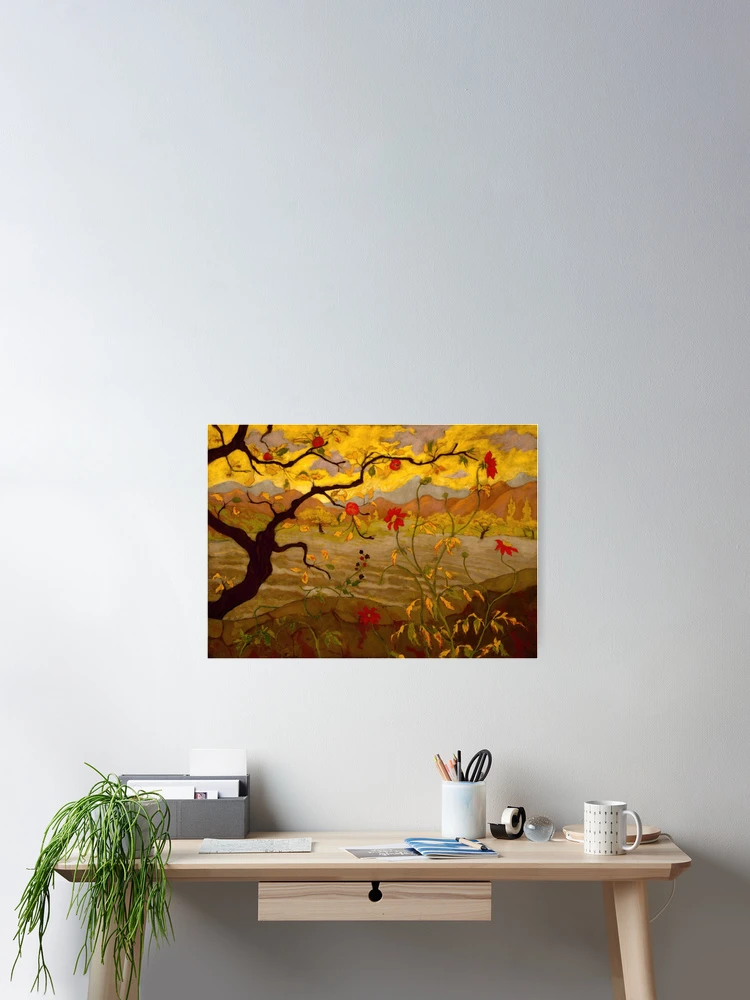 Thumbnail 2 of 3, Poster, Paul Ranson : Apple Tree with Red Fruit (Pommier Aux Fruits Rouges) (1902) designed and sold by YNTDigitalHouse.