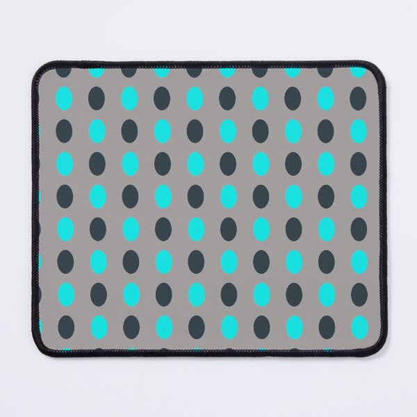 Item preview, Oval Shapes in Turquoise and Navy Blue designed and sold by KeksWorkroom.