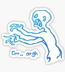 Grr Argh Monster Ombre Colours - Buffy the Vampire Slayer, Mutant Enemy, 90s, BTVS, Zombie, Joss Whedon, Buffyverse, Monster, Vampire, Grrr Arrgh Sticker