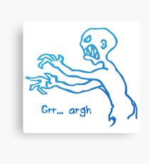 Grr Argh Monster Ombre Colours - Buffy the Vampire Slayer, Mutant Enemy, 90s, BTVS, Zombie, Joss Whedon, Buffyverse, Monster, Vampire, Grrr Arrgh Canvas Print