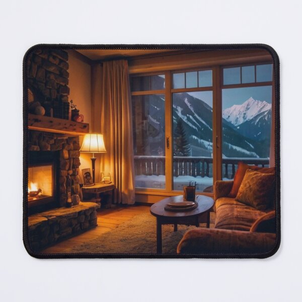 Item preview, Warm Hearth: Mountain Peaks Beyond the Window designed and sold by BlareBlare.