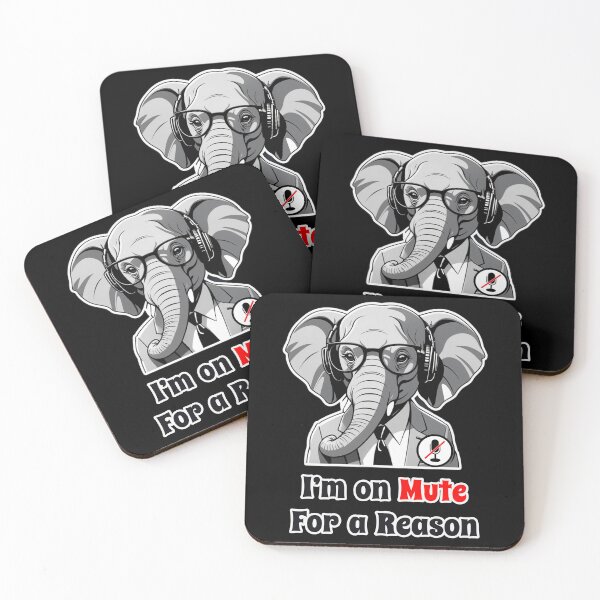 Item preview, Office Elephant Funny Corporate Design - I Am on Mute for a Reason designed and sold by Ridiculam Toga.