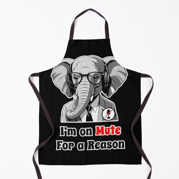 Item preview, Office Elephant Funny Corporate Design - I Am on Mute for a Reason designed and sold by Ridiculam Toga.
