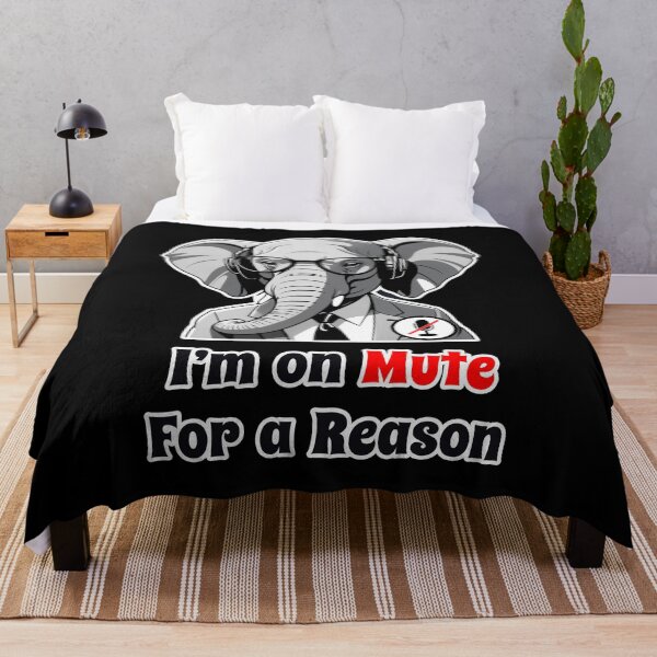 Item preview, Office Elephant Funny Corporate Design - I Am on Mute for a Reason designed and sold by Ridiculam Toga.