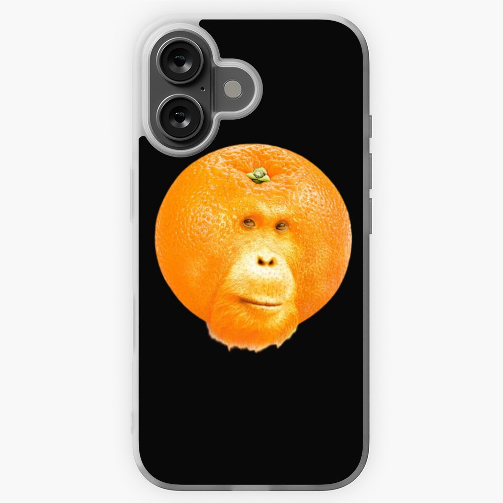 Orange orangutan monkey meme design Sticker