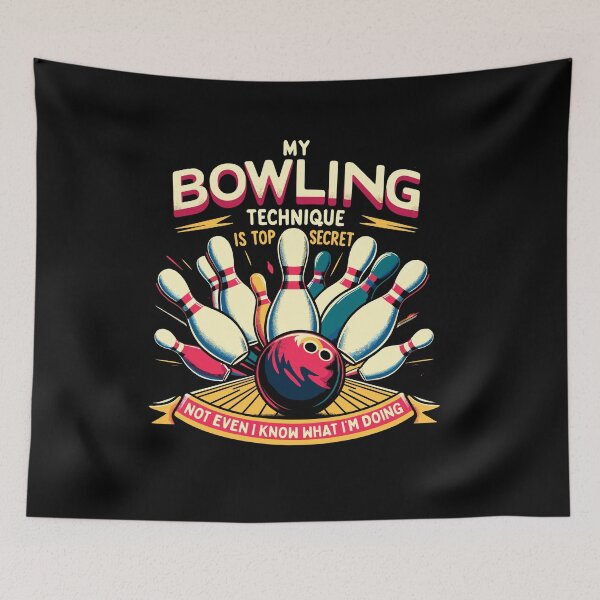 Item preview, My Bowling Technique Is Top Secret Funny Bowler Bowling designed and sold by Dressed For  Duty.