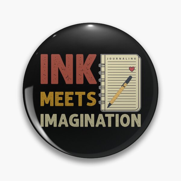 Item preview, Ink Meets Imagination Journaling Quote Creativity Creative Expression Self Improvement Journaling Lover designed and sold by KLArtzStore.