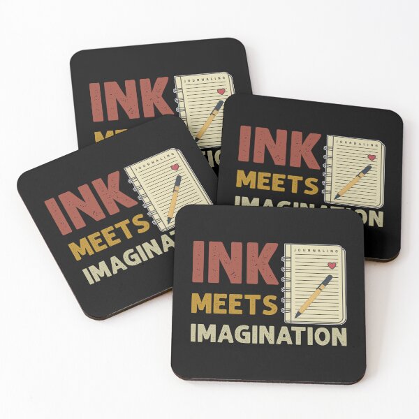 Item preview, Ink Meets Imagination Journaling Quote Creativity Creative Expression Self Improvement Journaling Lover designed and sold by KLArtzStore.