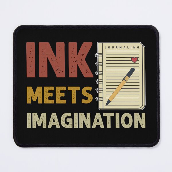 Item preview, Ink Meets Imagination Journaling Quote Creativity Creative Expression Self Improvement Journaling Lover designed and sold by KLArtzStore.