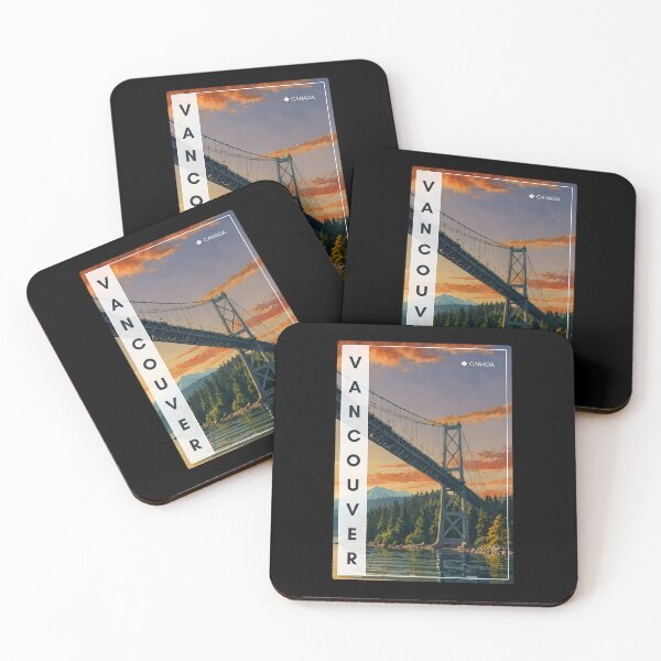 Item preview, Vancouver Canada Lions Gate Bridge Art designed and sold by twentytwo ART souvenir designs.
