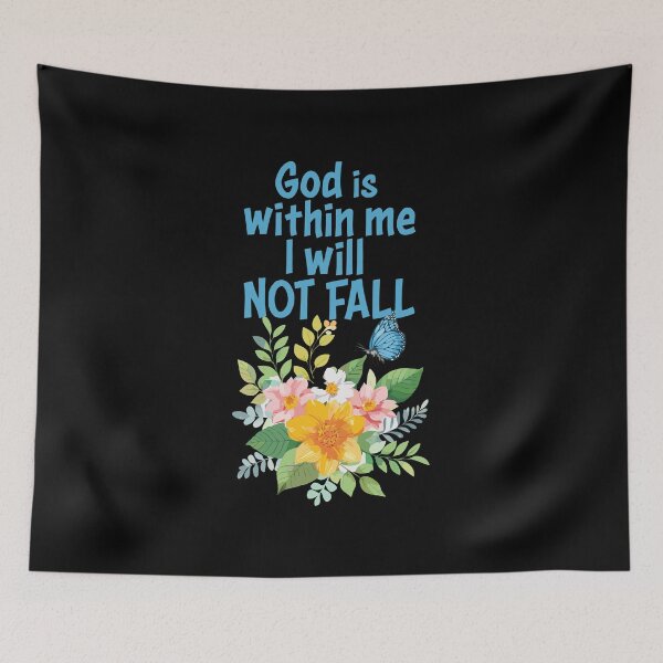 Item preview, God is within me I will not fall designed and sold by CrossCrafted.