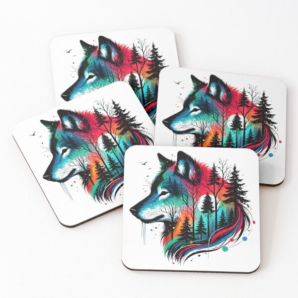 Artikelvorschau, Wilder Fuchs, Mondwolf entworfen und verkauft von TrueArtVibes.