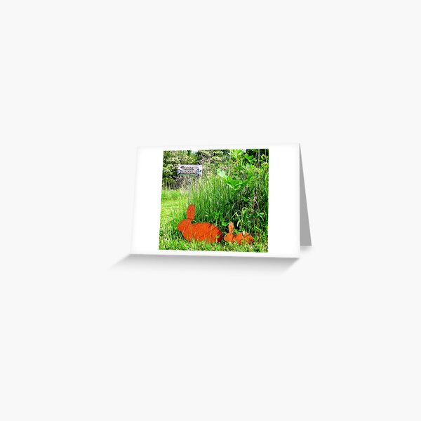 Bunny Crossing Greeting Card
