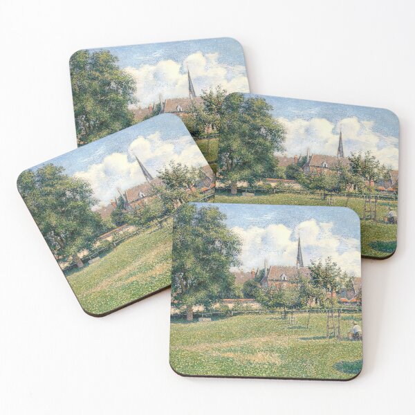 Item preview, Camille Pissarro : The House of the Deaf Woman and the Belfry at Eragny (1886) designed and sold by YNTDigitalHouse.