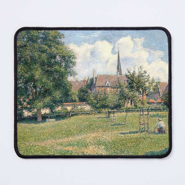Item preview, Camille Pissarro : The House of the Deaf Woman and the Belfry at Eragny (1886) designed and sold by YNTDigitalHouse.
