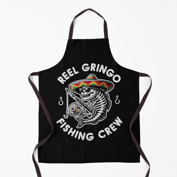 Item preview, Gringo Fishing Crew Funny Skeleton Sombrero Fish designed and sold by TeeByDesignsCo®.