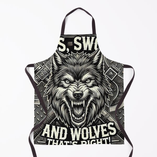 Item preview, More Axes Swords and Wolves, Oh MY! designed and sold by MacksMerch.