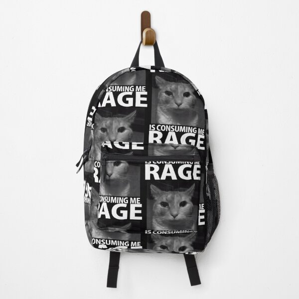 Item preview, Rage Is Consuming Me Silly Staring Cat Meme Funny designed and sold by DreamyNature.