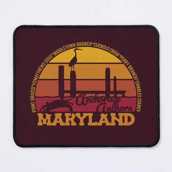 Item preview, Anchorage Anchors Maryland Sunset Retro Local Pride Logo designed and sold by CRHPOD20.