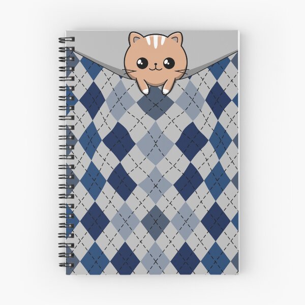 Item preview, Cozy Cat in Argyle designed and sold by StudioNMdesign.