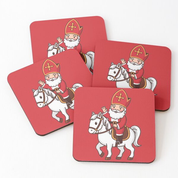 Item preview, Sinterklaas op Ozosnel | Kawaii Dutch Saint Nicholas Clipart designed and sold by Wennebabs.