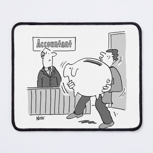 Item preview, Accountant Receives a Large Piggy Bank designed and sold by NigelSutherland.
