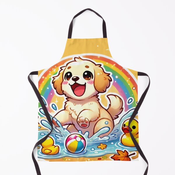Artikelvorschau, Verspielter Golden Retriever Welpe beim Planschen entworfen und verkauft von Zatch-Bell.
