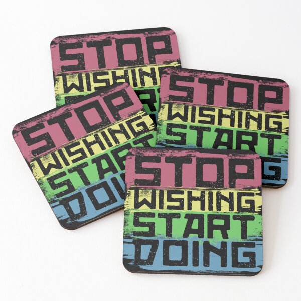 Item preview, Stop Wishing Start Doing designed and sold by StudioNMdesign.