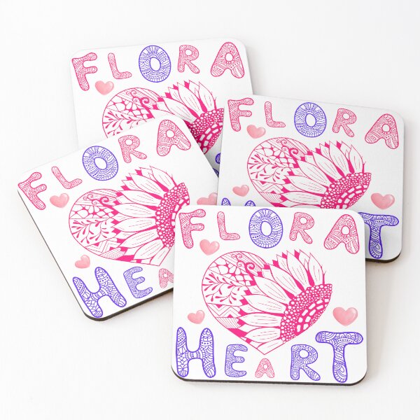 Item preview, FLORA HEART ZENTANGLE designed and sold by CHANCHANAI.