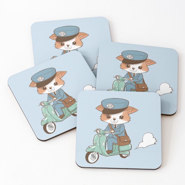 Item preview, Classic Mailman Mochi on Moped designed and sold by Amy Caves.
