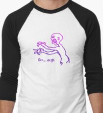 Grr Argh Monster Ombre Colours - Buffy the Vampire Slayer, Mutant Enemy, 90s, BTVS, Zombie, Joss Whedon, Buffyverse, Monster, Vampire, Grrr Arrgh Men's Baseball ¾ T-Shirt