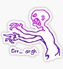 Grr Argh Monster Ombre Colours - Buffy the Vampire Slayer, Mutant Enemy, 90s, BTVS, Zombie, Joss Whedon, Buffyverse, Monster, Vampire, Grrr Arrgh Sticker