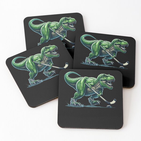 Artikelvorschau, Dinosaurier spielen Hockeyspieler entworfen und verkauft von Kimberley King Art King Art.