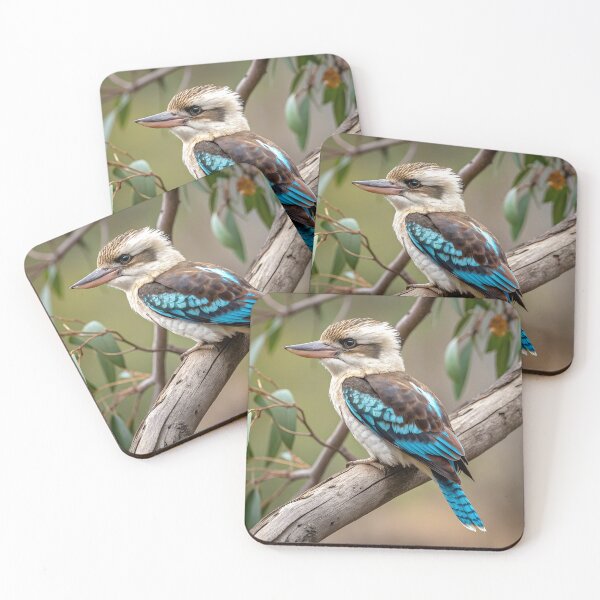 Item preview, Blue-winged Kookaburra designed and sold by pawprintz.