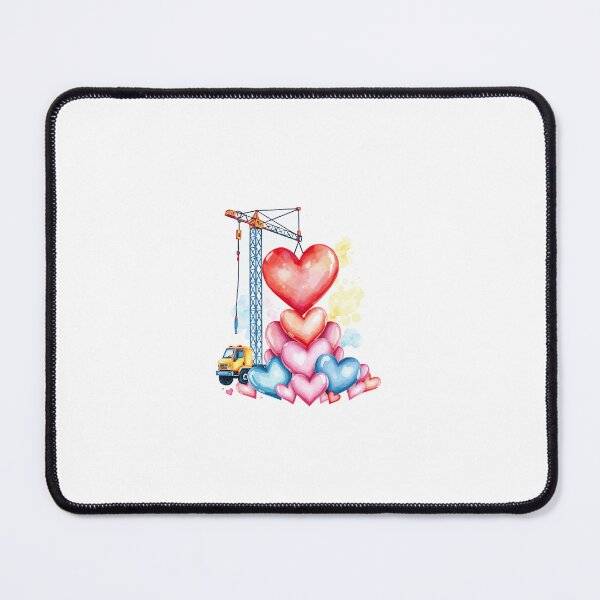 Item preview, Valentine Construction Crane Truck - Heart-Building Crane - Cute Construction Valentine Design designed and sold by Calymera.