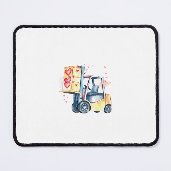 Item preview, construction truck valentine day - Heart-Lifting Forklift - Cute Valentine Construction Design designed and sold by Calymera.