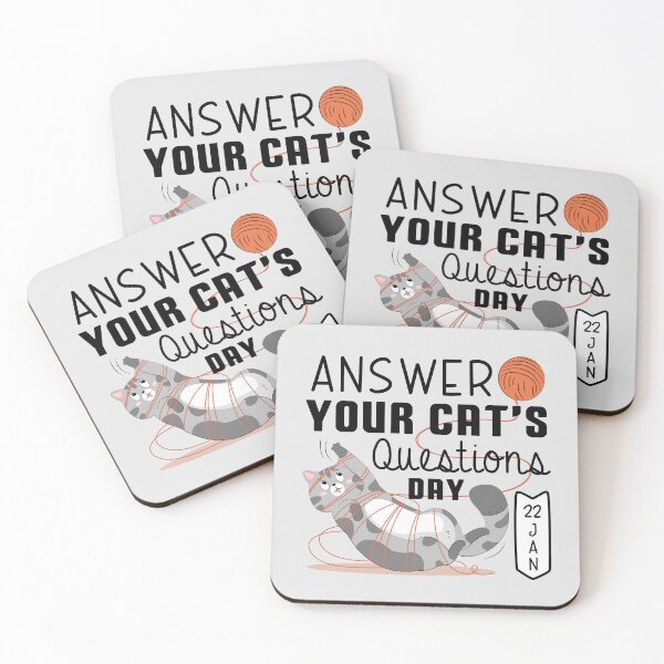 Item preview, 22 January Answer Your Cat's Questions Day- Wacky Holidays designed and sold by ChemicalXShop.