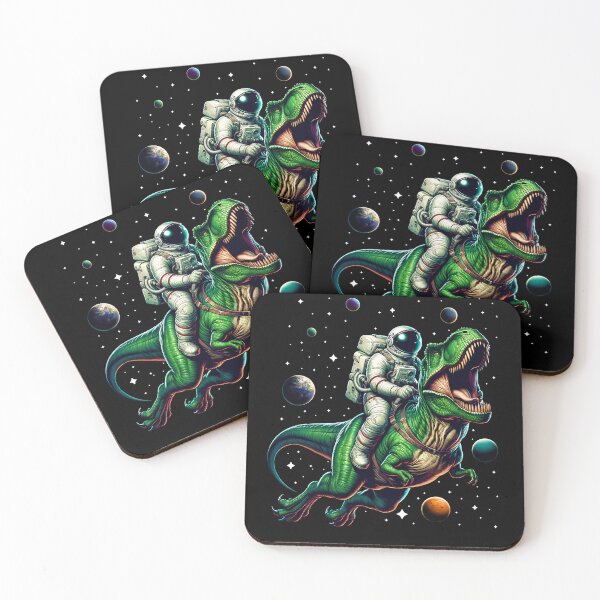Item preview, Astronaut Riding Dinosaur Space designed and sold by Kimberley King Art  King Art.