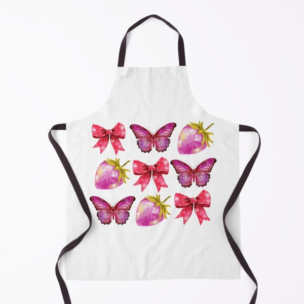 Item preview, butterfly strawberry bow designed and sold by pinkyfish1010.