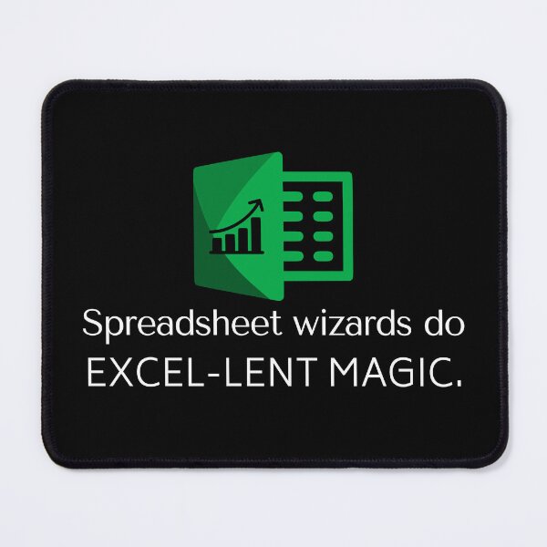 Item preview, Spreadsheet wizards do Excel-lent magic - Accountant Joke designed and sold by mimiscreativity.
