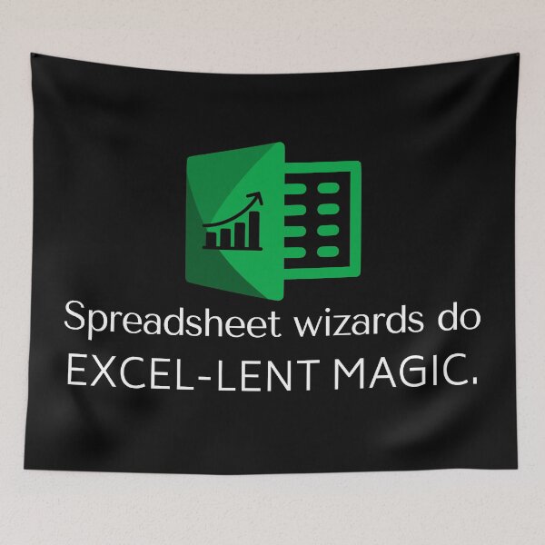 Item preview, Spreadsheet wizards do Excel-lent magic - Accountant Joke designed and sold by mimiscreativity.