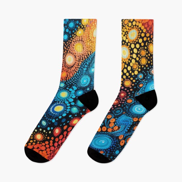 Item preview, Aboriginal Inspired Dot Art - Water And Lava Contact designed and sold by GrinGalore.
