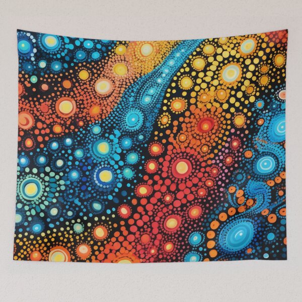 Item preview, Aboriginal Inspired Dot Art - Water And Lava Contact designed and sold by GrinGalore.