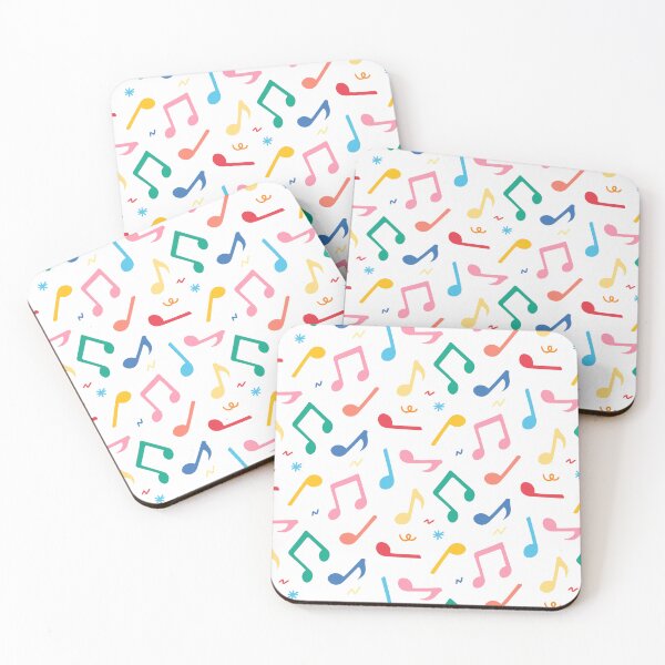 Item preview, Colorful Music notes pattern designed and sold by Maple3Studio.
