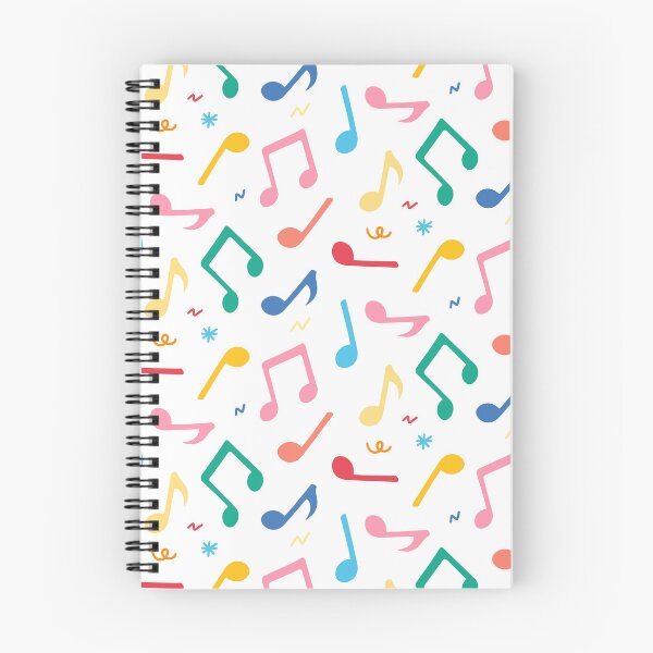 Item preview, Colorful Music notes pattern designed and sold by Maple3Studio.