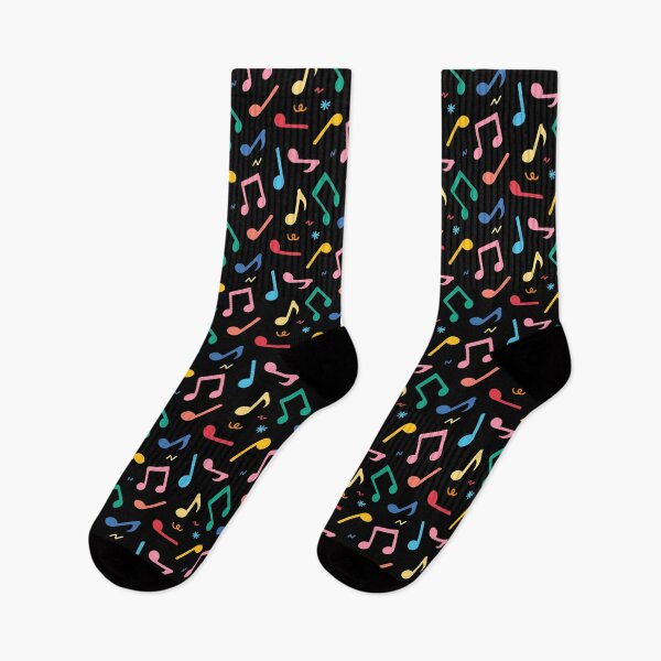 Item preview, Colorful Music notes pattern designed and sold by Maple3Studio.