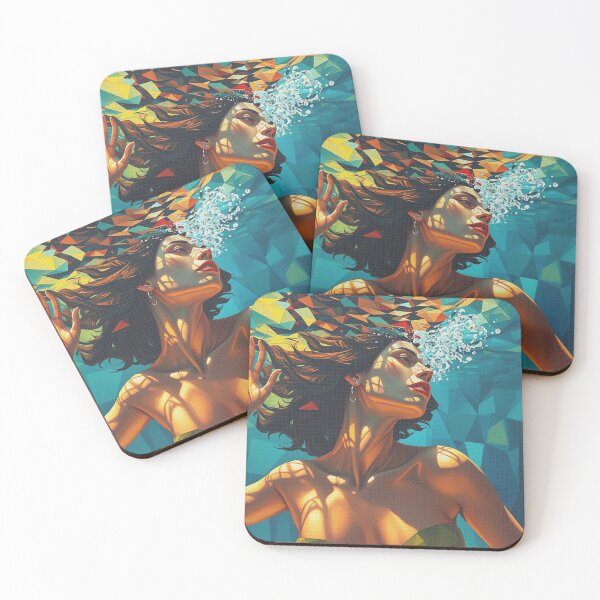 Item preview, Modern Graphic Under Water Woman  designed and sold by Erlin Rudho.