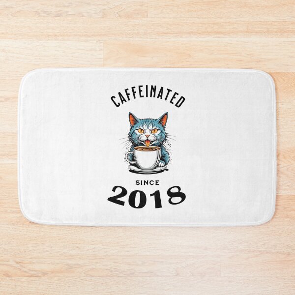 Item preview, Cat Caffeinated Since 2018 designed and sold by LegendaryDesigns.