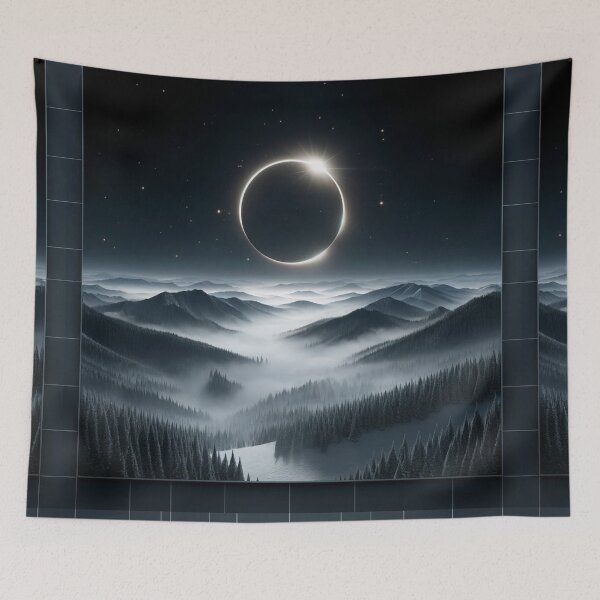 Item preview, Ethereal Eclipse Over Snowy Peaks designed and sold by Meta2Physical.